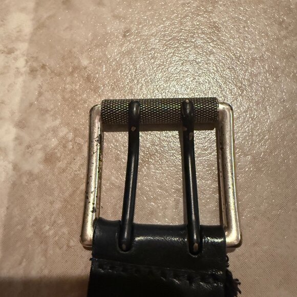 Rag & Bone | Double Eyelet Woven Belt | Black/Silver | Size: M main image 7